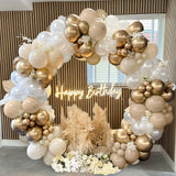 Msddl Sand White Balloon Garland Arch Kit Wedding Decoration Birthday Party Decoration Kids Baby Shower Birthday Latex Metallic Ballon Globos