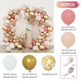 Msddl Macaron Balloon Garland Arch Kit Happy Birthday Party Decor Kids Baby Shower Latex Ballon Chain Wedding Decoration Party Supplies