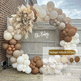 Msddl Sand White Balloon Garland Arch Kit Wedding Decoration Birthday Party Decoration Kids Baby Shower Birthday Latex Metallic Ballon Globos