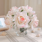 Msddl Latex Decor Rose Bouquet Moist 5Head Real Touch Artificial Roses Flowers for Home Decoration Bridal Bouquet Wedding Party Layout